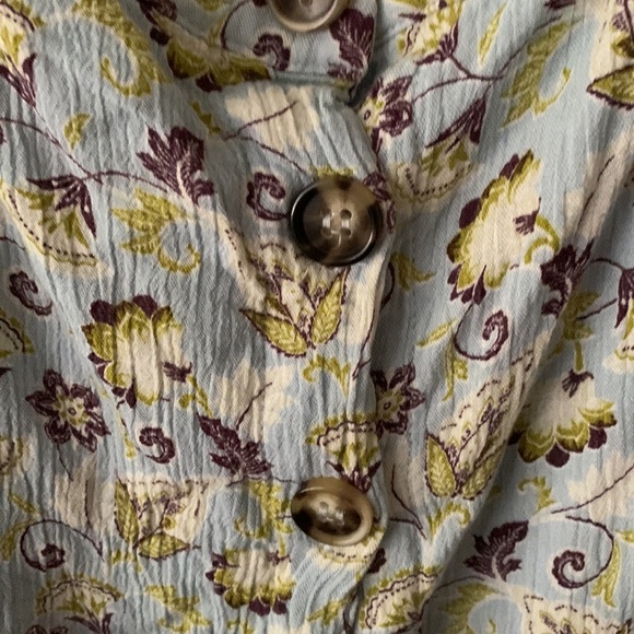 My Beloved Floral Rayon Button Front Lined Dress - Picture 2 of 8